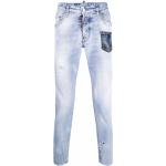 Jeans pitillos azules de poliester Dsquared2 talla XL para hombre 