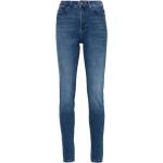 Jeans stretch azules de poliester ancho W27 largo L30 con lentejuelas para mujer 