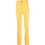 Jeans stretch amarillos de algodón rebajados talla M 