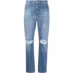 Jeans stretch azules de poliester rebajados con logo PINKO para mujer 