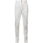 Jeans stretch blancos de algodón ancho W30 largo L36 arrugados John Elliott para hombre 