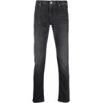 Jeans stretch negros de algodón ancho W30 largo L36 con logo Armani Emporio Armani para hombre 
