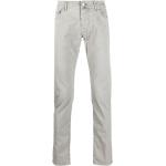 Jeans stretch grises de algodón informales con logo Jacob Cohen para hombre 