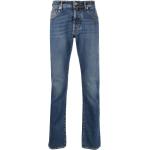 Jeans stretch azules de algodón rebajados ancho W31 largo L32 con logo Jacob Cohen para hombre 