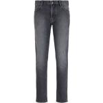 Jeans stretch grises de algodón con logo Armani Emporio Armani para hombre 
