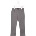 Jeans slim infantiles grises de algodón rebajados con logo Armani Emporio Armani 