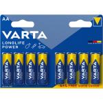 Varta - Blister pilas alcalinas Varta BLx4+4 LR03 AA Longlife Power.