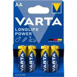 Varta - Blister pilas alcalinas Varta BLx4 LR6 AA Longlife Power.