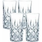 Vasos transparentes de vidrio de whisky de 375 ml aptos para lavavajillas en pack de 4 piezas 