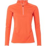 Camisetas deportivas naranja de poliester rebajadas transpirables Vaude talla S de materiales sostenibles para mujer 