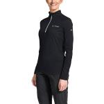 Camisetas deportivas negras de poliester rebajadas manga larga transpirables Vaude talla XXL de materiales sostenibles para mujer 