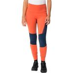 Pantalones naranja de montaña rebajados Vaude talla XL para mujer 