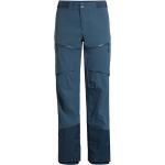 Pantalones azules de esquí rebajados impermeables, transpirables, cortavientos Vaude Monviso talla 3XL de materiales sostenibles para hombre 