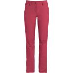 Jeans stretch rojos de poliester rebajados Vaude talla XS de materiales sostenibles para mujer 