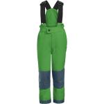 Pantalones infantiles verdes rebajados acolchados Vaude de materiales sostenibles 