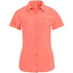 Camisetas deportivas rosas manga corta transpirables acolchadas Vaude Rosemoor talla XS para mujer 