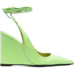 Zapatillas verdes de piel con cuña rebajadas By Far talla 37 para mujer 