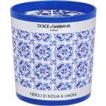 Velas aromáticas azules de vidrio mediterráneo Dolce & Gabbana 
