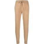 Pantalones ajustados beige de algodón rebajados de punto Ralph Lauren Lauren para mujer 