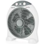 Ventilador de sobremesa - Orbegozo BF1030, Box fan, 30 cm, 6 aspas, Temporizador, Potencia 45W, Blanco