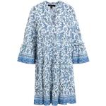 Vestidos estampados azul marino de algodón tres cuartos con escote V floreados Vero Moda con motivo de flores talla XS para mujer 