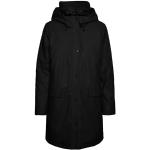 Abrigos negros de poliester con capucha  rebajados acolchados Vero Moda talla XS para mujer 