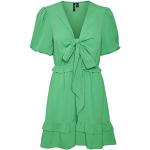 Vestidos cortos verdes de poliester informales Vero Moda talla S de materiales sostenibles para mujer 