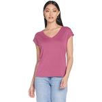 Camisetas rosas de manga corta manga corta con escote V Vero Moda talla M de materiales sostenibles para mujer 