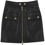 Minifaldas negras de cuero rebajadas tallas grandes mini VERSACE Jeans Couture talla XXL para mujer 