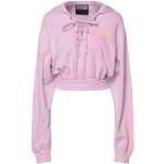 Sudaderas rosas de algodón con capucha rebajadas manga larga VERSACE Jeans Couture talla XXS para mujer 