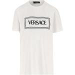 Camisetas blancas de algodón de manga corta rebajadas manga corta con cuello redondo VERSACE talla S para mujer 