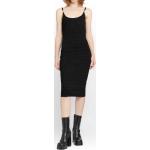 Versace, Vestido Midi de Punto Jacquard Croc Negro Black, Mujer, Talla: M