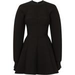 Vestidos negros de algodón de fiesta rebajados con cuello redondo Dolce & Gabbana talla XL para mujer 