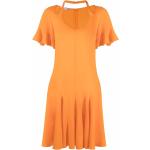Vestidos naranja de viscosa de seda rebajados STELLA McCARTNEY con volantes talla XS para mujer 