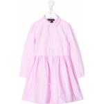 Vestidos camiseros infantiles rosas de algodón rebajados informales Ralph Lauren Lauren 