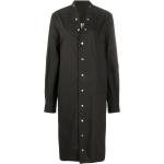 Vestidos negros de algodón de manga larga manga larga RICK OWENS talla XL para mujer 