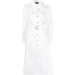 Vestidos camiseros blancos de algodón manga larga de encaje Liu Jo Junior talla 3XL para mujer 