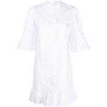 Vestidos blancos de algodón de manga corta manga corta Chloé See by Chloé talla L para mujer 