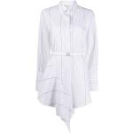 Camisas blancas de paja de manga larga rebajadas manga larga con escote asimétrico marineras con logo Off-White talla L para mujer 