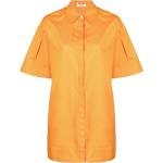 Vestidos camiseros naranja de algodón rebajados Jason Wu para mujer 