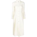 Vestidos blancos de algodón de lino manga larga Forte Forte para mujer 