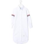 Vestidos camiseros infantiles blancos de algodón informales con rayas Thom Browne 24 meses 