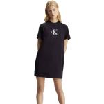 Vestidos marrones de algodón informales Calvin Klein ck talla L para mujer 