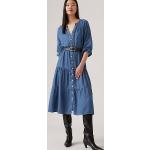 Vestidos vaporosos azules LEVI´S talla S para mujer 