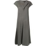 Vestidos grises de lana de manga corta rebajados manga corta de punto talla M para mujer 