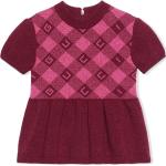 Vestidos estampados infantiles rosas de lana informales de punto Gucci 
