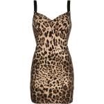 Vestidos negros de seda de leopardo leopardo Dolce & Gabbana talla 3XL para mujer 