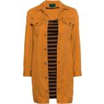 Vestidos naranja de algodón de manga larga manga larga con rayas Jean Paul Gaultier talla L para mujer 