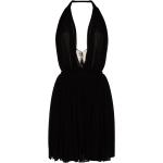Vestidos halter negros de viscosa con cuello halter Saint Laurent Paris talla L para mujer 