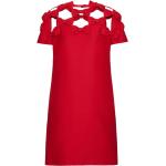 Vestidos rojos de poliester de manga corta rebajados manga corta Valentino Garavani talla XL para mujer 